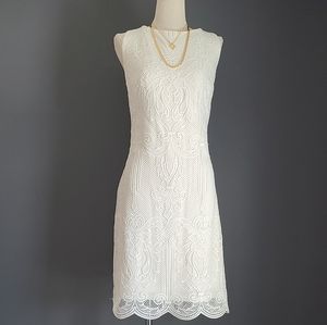 Net Lace Sheath Dress by Lauren Ralph Lauren